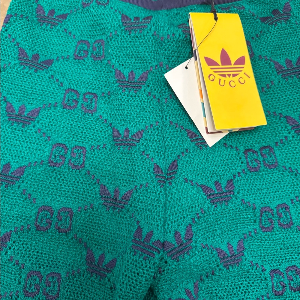 Authentic New With Tags Gucci x Adidas GG Logo Monogram Knit Joggers - Picture 2 of 7